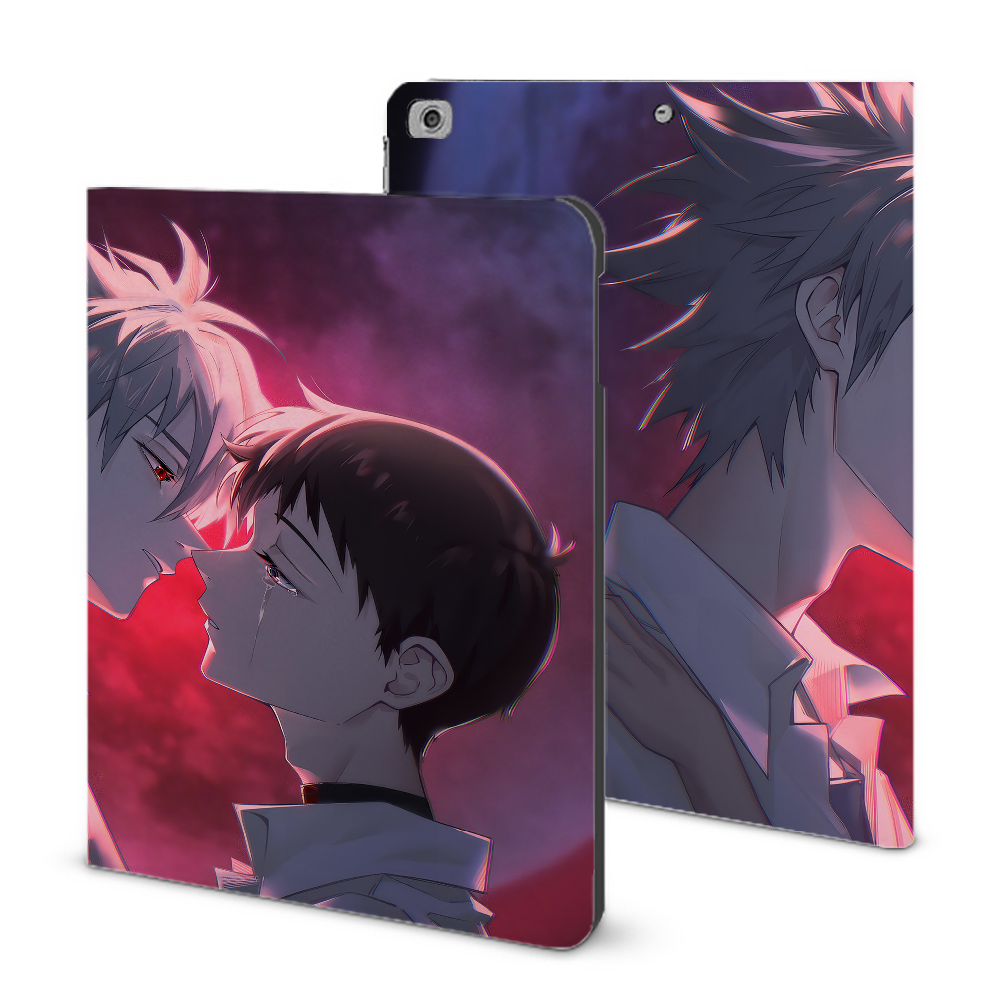 （画像用） EVA 新世紀エヴァンゲリオン IPad ケース ブック型 PUレザー TPU 耐衝撃 軽量 薄型 ペン収納なし 全面保護 IPad 各モデル対応